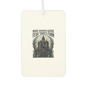 Haunted House Quote Shirt Vintage Gothic Cemetery Air Freshener