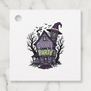 Haunted House Shirt Cute Spooky Party Halloween De Favour Tags
