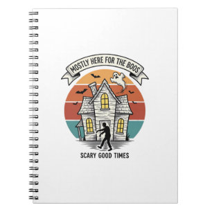 Haunted House Shirt Funny Vintage Halloween Scare Notebook