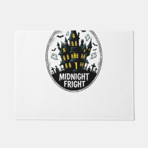 Haunted House Shirt Scary Night Halloween Vector_1 Doormat