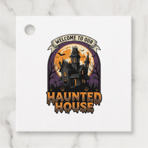 Haunted House Shirt Vintage Halloween Welcome Desi Favour Tags