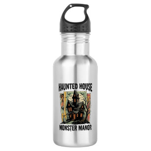 Haunted House Shirt Vintage Monster Manor Design 532 Ml Water Bottle