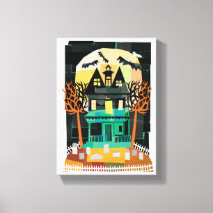 Haunted House Spooks Canvas Print