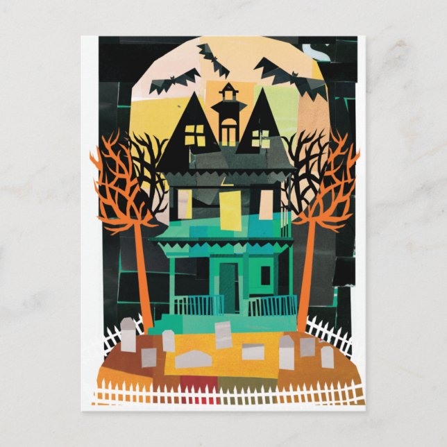 Haunted House Spooks Postcard (Front)