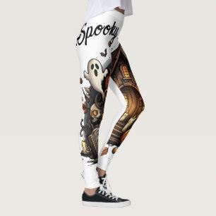 Haunted House Spooky Leggings 🕷️🎃