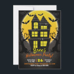 Haunted House & Spooky Trees Halloween Party  Invitation<br><div class="desc">customize for any event</div>