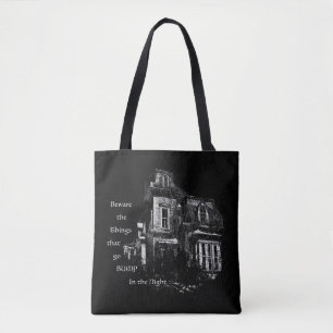 Haunted House Tote Bag