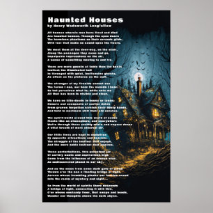 Haunted Houses Poem by Henry Wadsworth Longfellow Poster