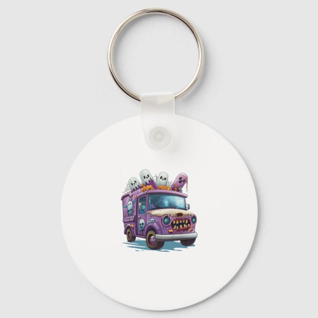  Haunted Ice Cream Truck Keychain (Front)