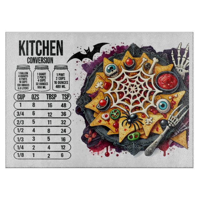 Haunted Kitchen Conversions Cutting Board (Front)