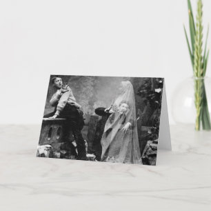 Haunted Lane - Vintage Ghost Photo 1880 Card