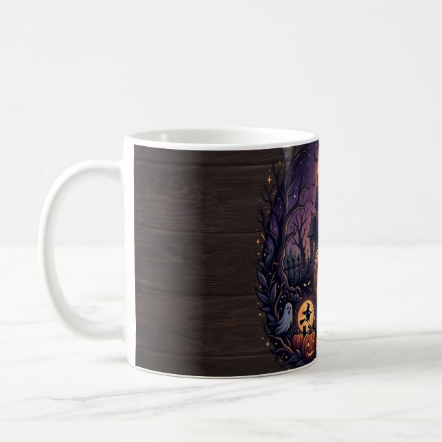​Haunted Manor Halloween Coffee Mug (Left)