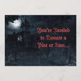 Haunted Mansion Custom Invitation