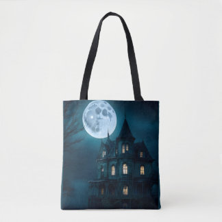 Haunted Mansion Full Print Tote Bag