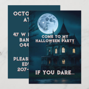 Haunted Mansion Halloween Fête Invitation