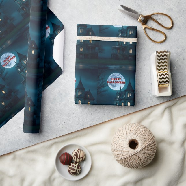 Haunted Mansion Halloween Wrapping Paper (Crafts)