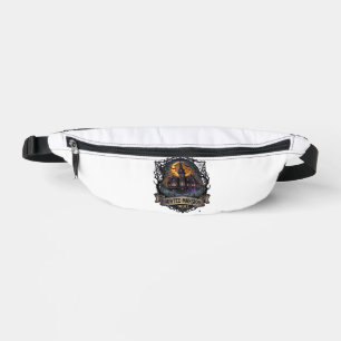 Haunted Mansion Tours Halloween Gothic House Cresc Fanny Pack