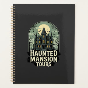 Haunted Mansion Tours Vintage Halloween Vector Planner