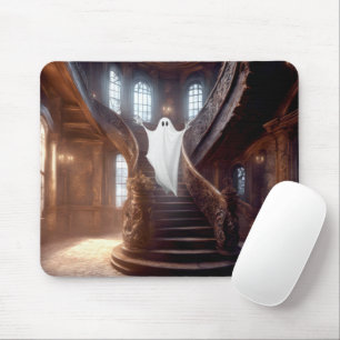 Haunted Mansion With Staircase Mouse Pad
