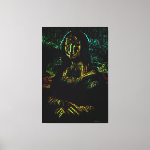 Haunted Mona Lisa Oil Canvas Print