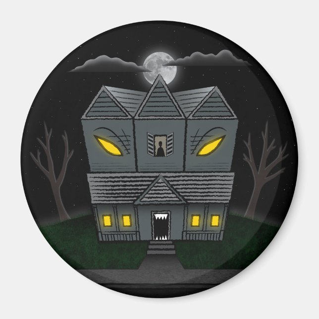 Haunted Monster House Magnet (Front)