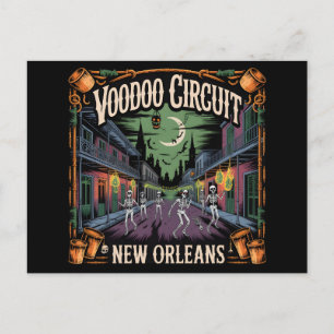 Haunted New Orleans Louisiana Halloween Art Holiday Postcard