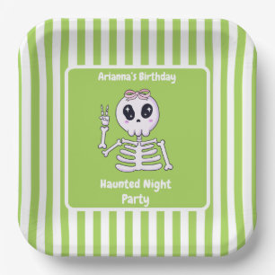 Haunted Night Party Birthday  – Halloween night Paper Plate