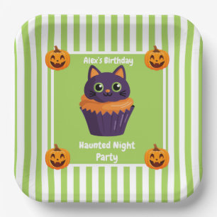 Haunted Night Party Birthday  – Halloween night Paper Plate