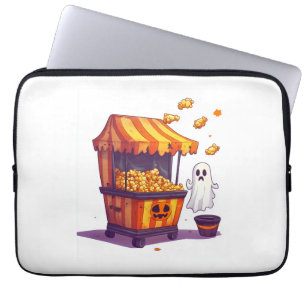 Haunted Popcorn Stand Laptop Sleeve