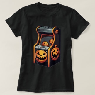 Haunted Pumpkin Arcade Cozy Spooky Esthetic T-Shirt