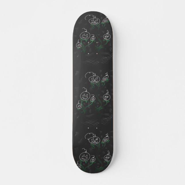 Haunted Pumpkin Vines Skateboard (Front)
