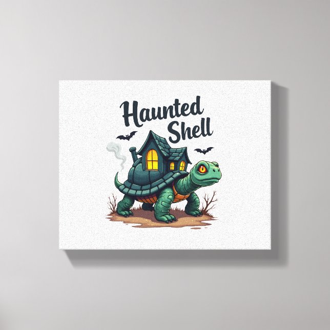 Haunted Shell Turtle Canvas Print (Front)