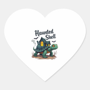 Haunted Shell Turtle Heart Sticker