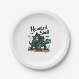 Haunted Shell Turtle Paper Plate