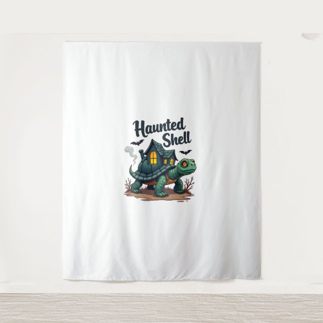 Haunted Shell Turtle Tapestry (Front)