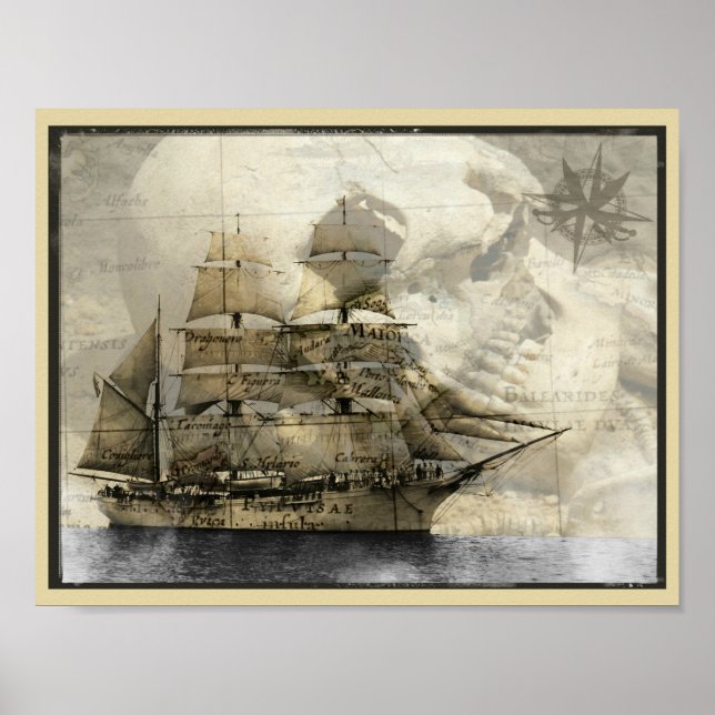 Haunted Ship Poster (Front)