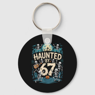 Haunted Six Seven 6 7 Meme 67 Skeleton Hand Hallow Keychain