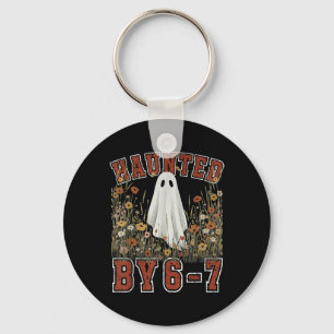 Haunted Six Seven 6 7 Meme 67 Skeleton Hand Hallow Keychain