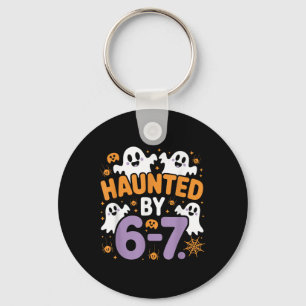 Haunted Six Seven 6 7 Meme 67 Skeleton Hand Hallow Keychain