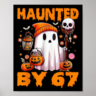Haunted Six Seven 6 7 Meme 67 Skeleton Hand Hallow Poster