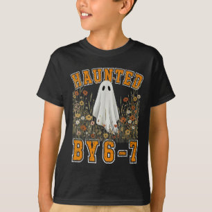 Haunted Six Seven 6 7 Meme 67 Skeleton Hand Hallow T-Shirt