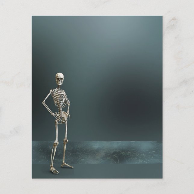 Haunted Skeletons Flyer Paper Sheet (Front)