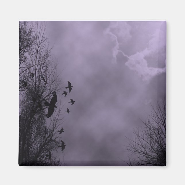 Haunted Sky Purple Mist Magnet (Front)