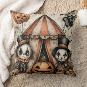 Haunted Spectacle – The October Oddities Throw Pillow