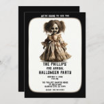 Haunted Spooky Doll Halloween Costume Party Invitation<br><div class="desc">Customize for any event</div>