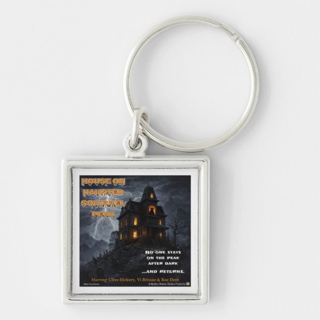 Haunted Squirrel Peak Parody Keychain (Front)