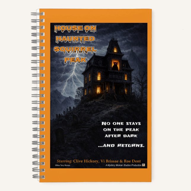 Haunted Squirrel Peak Parody Notebook (Front)