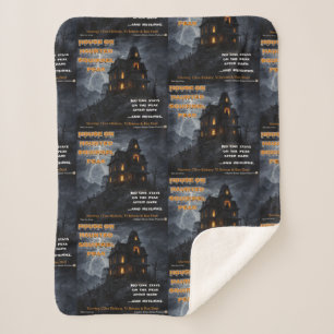 Haunted Squirrel Peak Sherpa Blanket