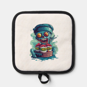 Haunted Sushi Chef Pot Holder