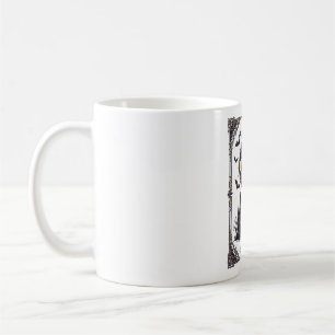 Haunted Tarot Card Moon Gothic Halloween Art Coffee Mug